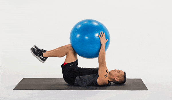Bài tập Stability Ball Dead Bug