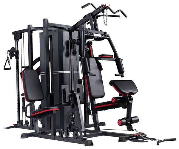 Lắp ghế đệm và hệ thống ròng rọc giàn tạ đa năng