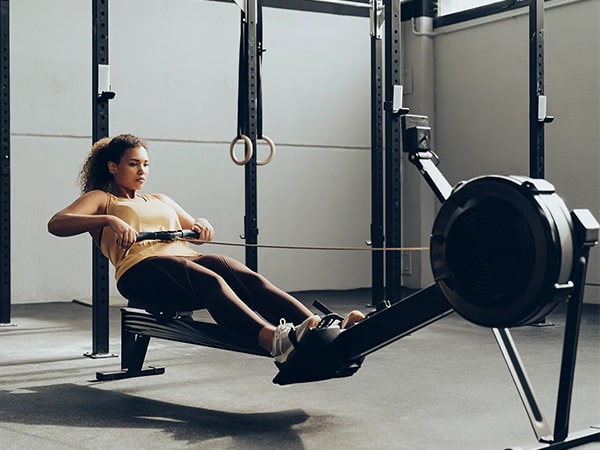 Máy chèo thuyền tập gym