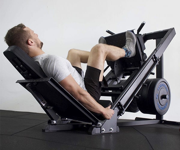 Máy đẩy chân tập gym