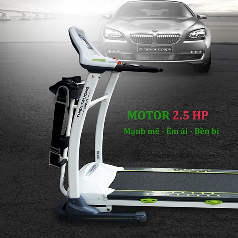 Máy chạy bộ HQ-V1C sở hữu động cơ bền bỉ