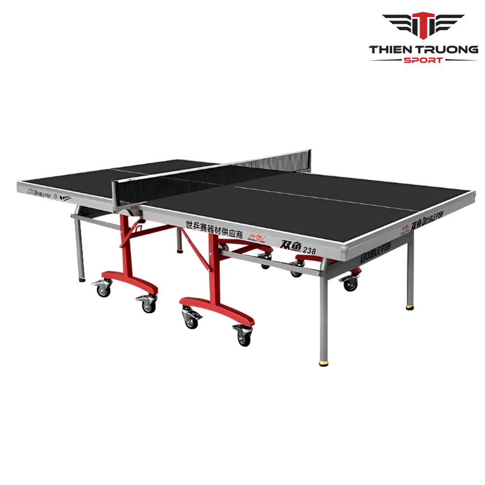 Bàn bóng bàn Double Fish 238 cao cấp, chuẩn chất lượng thi đấu ITTF