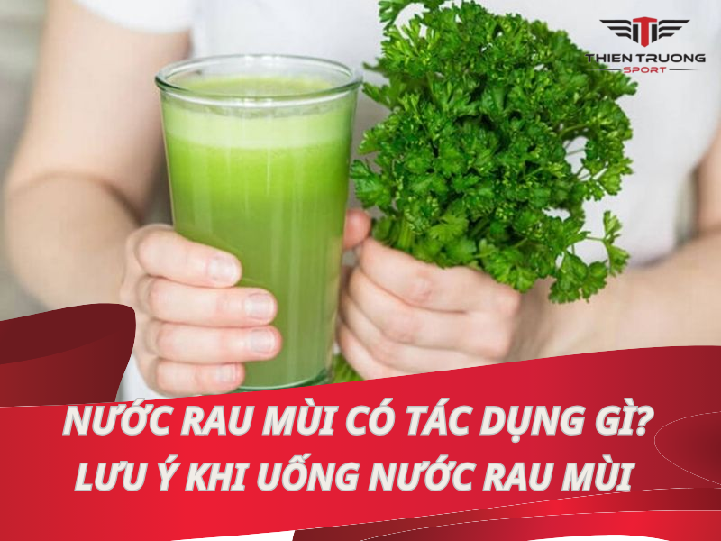 Uống nước rau mùi có tác dụng gì? Lưu ý khi uống nước rau mùi