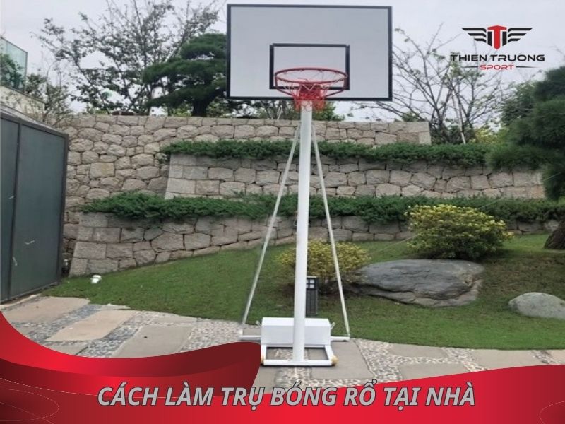 Cách làm trụ bóng rổ tại nhà chuẩn sân thi đấu