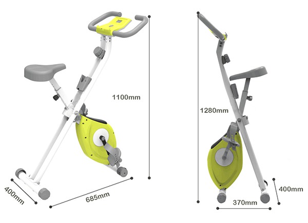 Kích thước xe đạp tập X-Bike