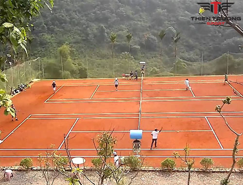 Cột Đèn Chiếu Sáng Sân Tennis Đơn Trụ Đèn Sân Bóng Tennis Mạ Kẽm