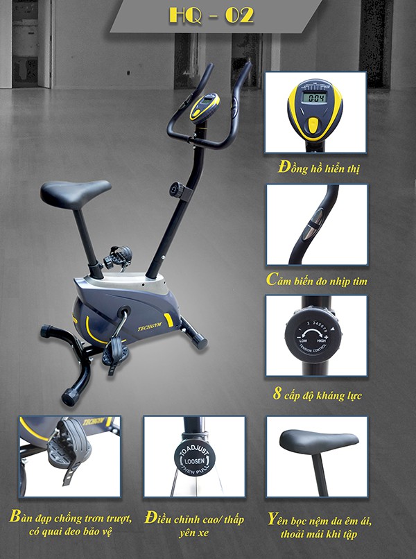 Thiết kế xe đạp tập Techgym HQ-02