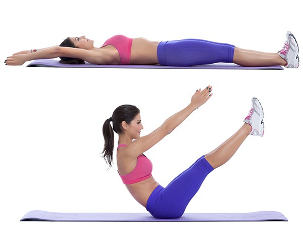 Tập gập bụng chữ V
