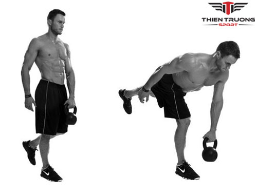 Kettlebell One Legged Deadlift