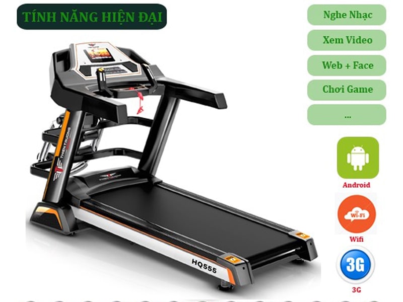 HQ-555 là máy chạy bộ sở hữu nhiều tính năng hiện đại