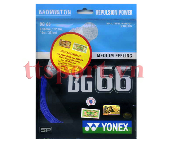 Dây đan vợt cầu lông BG 66 chính hãng Yonex (xịn) giá rẻ Nhất