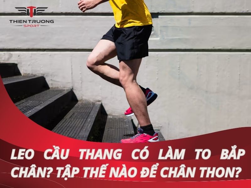 Leo cầu thang có làm to bắp chân? Tập thế nào để chân thon?