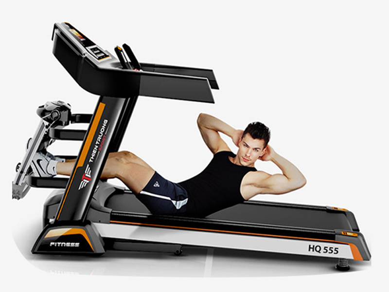 Máy chạy bộ HQ-555 áp dụng được nhiều bài tập