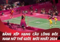 Bảng xếp hạng cầu lông đôi nam nữ thế giới mới nhất 2025