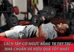Cách tập cơ ngực bằng tạ tay tại nhà chuẩn và hiệu quả tốt nhất