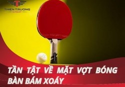Tần tật về mặt vợt bóng bàn bám xoáy dành cho người mới