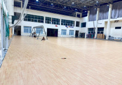 Sửa chữa nền sân và thi công thảm sàn đa năng 960m tại Hải Dương 