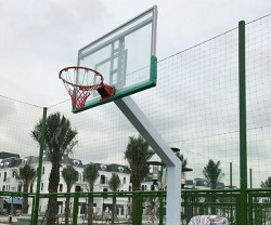 Trụ bóng rổ cố định bảng kính cường lực
