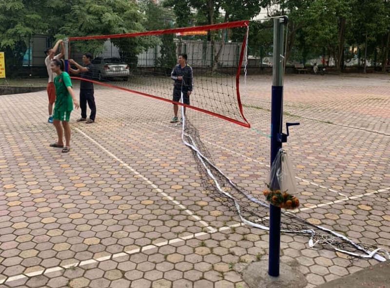 Trụ bóng chuyền cố định