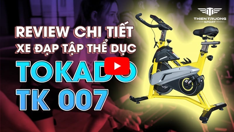 review chi tiết xe đạp tập thể dục Tokado TK007